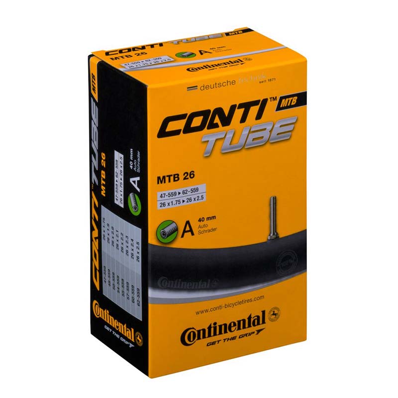 CONTINENTAL MTB Schlauch 26 Zoll Autoventil 40mm
