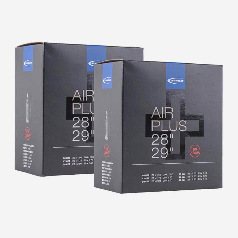 2x SCHWALBE Schlauch Air Plus SV19AP 29 Zoll 40/62-622 Sclaverand Pannenschutz