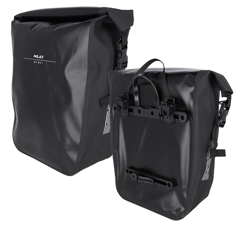 XLC Einzelpacktasche Gepäckträgertasche BA-W41 schwarz 40x32x15 cm 