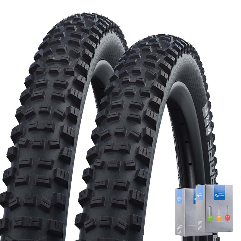 2x SCHWALBE Downhill Reifen Hans Dampf HS491 Addix Perf. 29x2.35 | 60-622 faltbar mit SV Schlauch