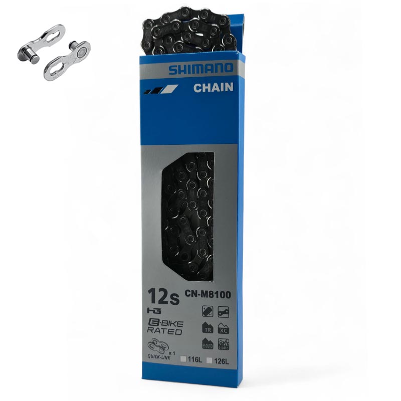 SHIMANO Fahrradkette 12-Fach CN-M8100 Ultegra Deore XT Kettenschloss