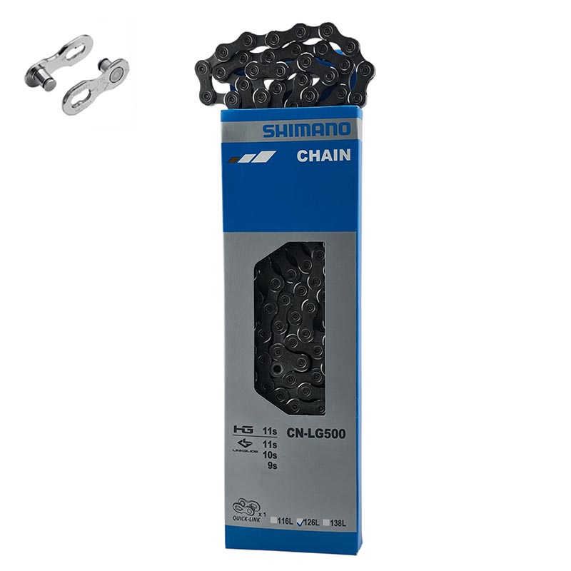 SHIMANO E-Bike Kette 9-11-Fach 138 Glieder CN-LG500 LINKGLIDE Kettenschloss 