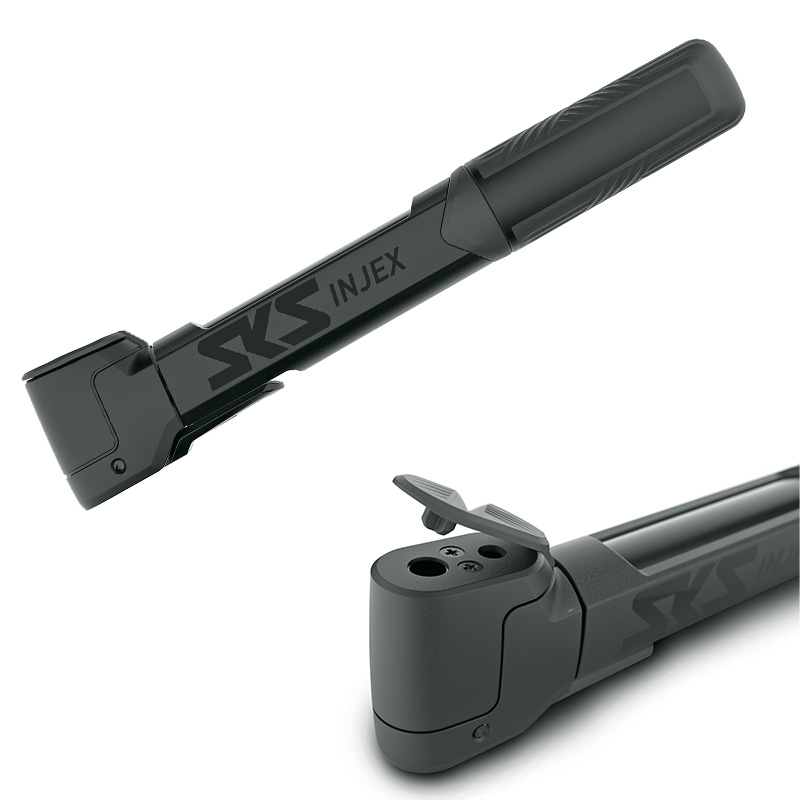 SKS Minipumpe Injex 266mm schwarz Multi Valve AV / DV / SV 5 bar / 73 psi