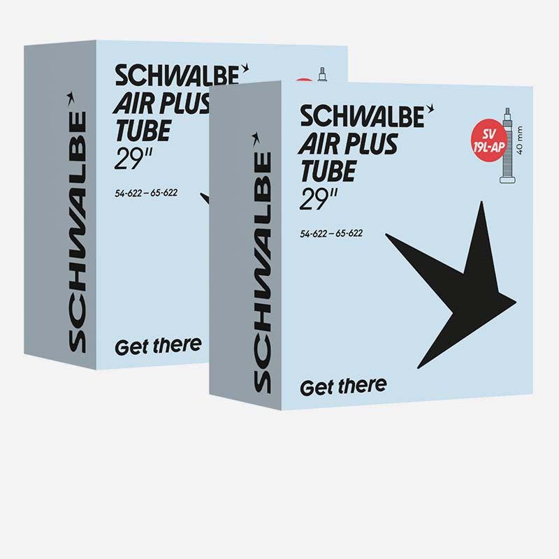 2x SCHWALBE MTB & SUV Schlauch Air Plus SV19+ AP 29 Plus Zoll 54/65-622 Sclaverand 