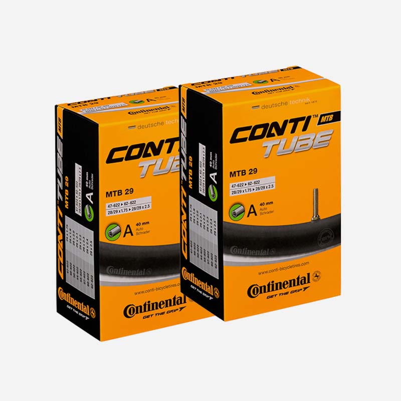 2x CONTINENTAL MTB Schlauch 29 Zoll | 47/62-622 Autoventil 40mm