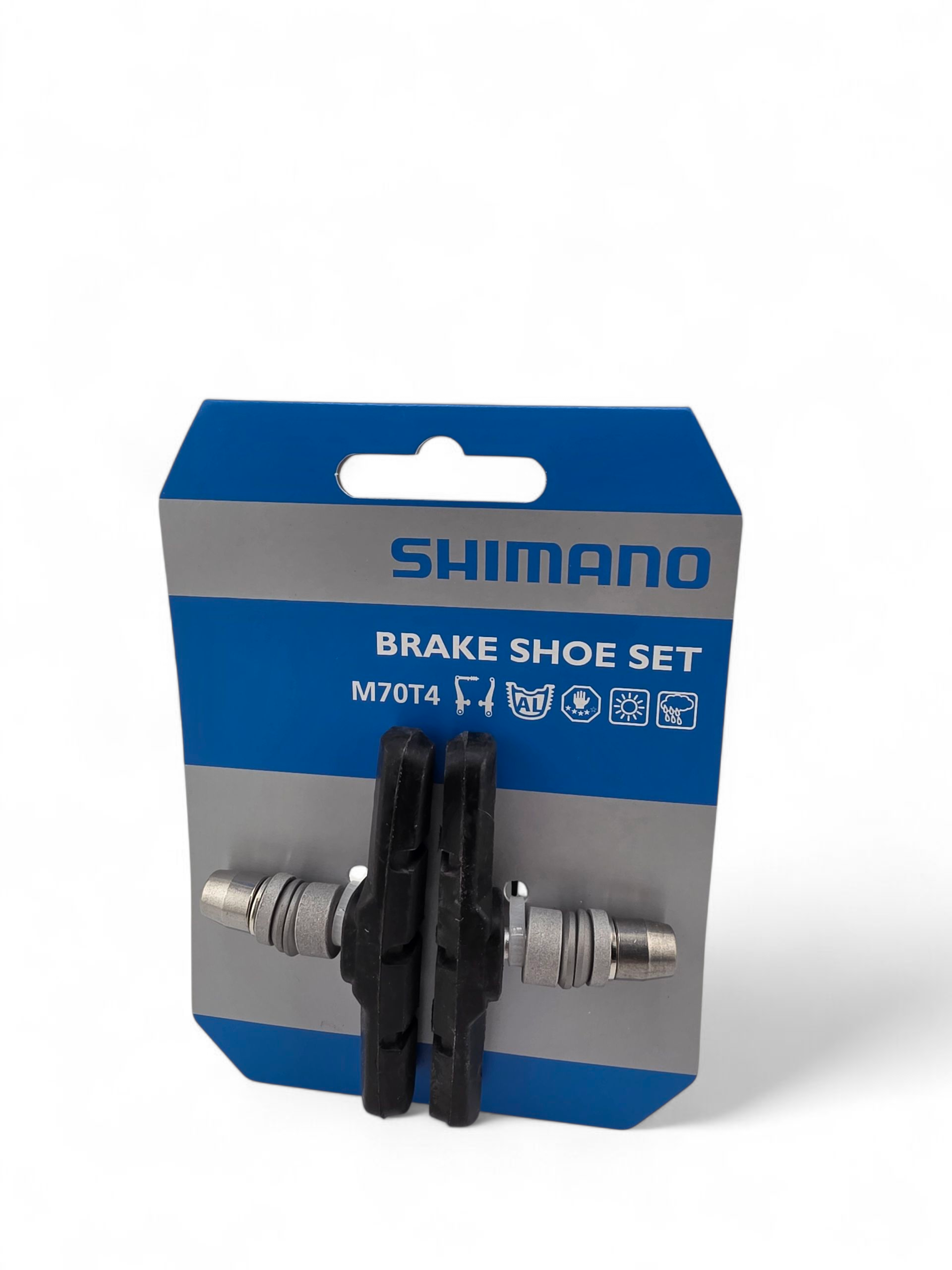 SHIMANO Bremsschuhe für V-Brake M70T4 2er Set, 70mm, schwarz