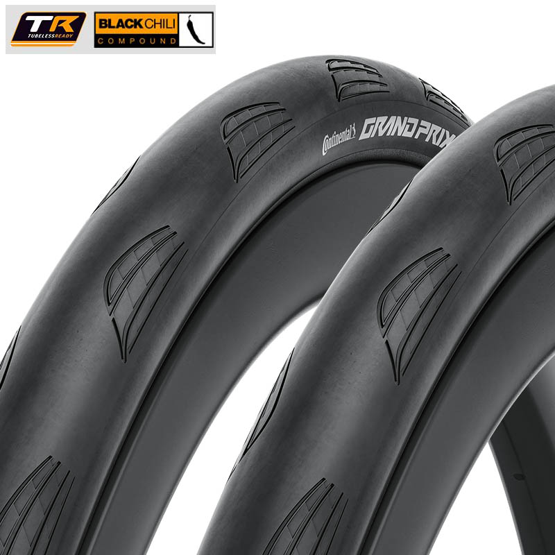 2x CONTINENTAL Rennrad Reifen 28-622 | 700x28C Grand Prix TubelessReady BlackChili faltbar schwarz  