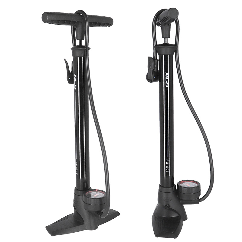 XLC Standpumpe PU-S07 für Autoventil / Blitzventil / Sclaverand mit Manometer schwarz