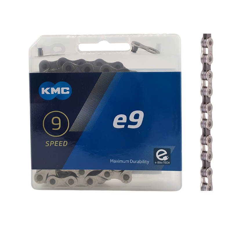 KMC E-Bike Kette 9-Fach e9 122 Glieder Kettenschloss 