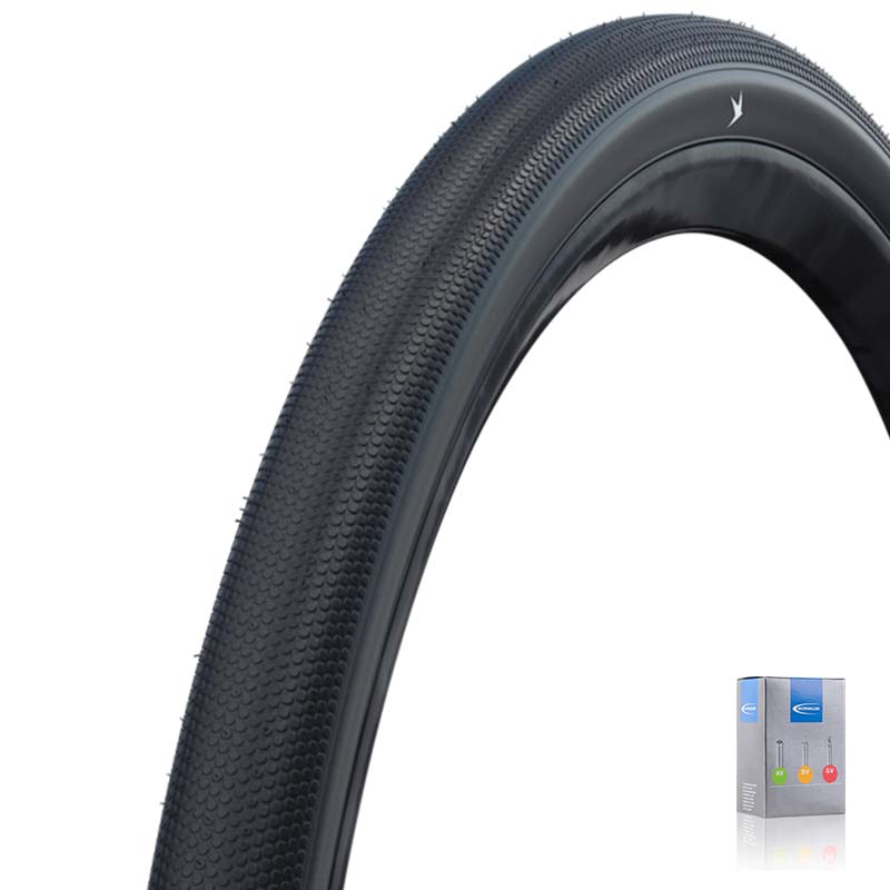 SCHWALBE Gravelbike Reifen 28x1.35 | 35-622 Pro G-One Allroad V-Guard TLE Addix Race NF v. G-One Speed mit AV Schlauch