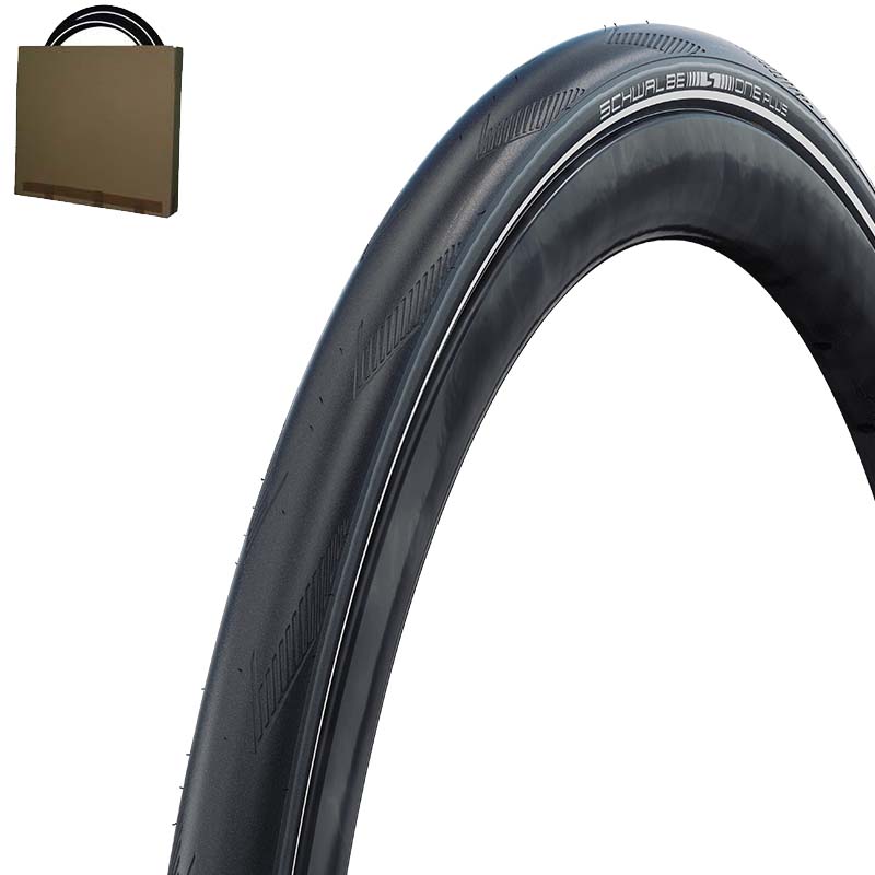 SCHWALBE Rennrad Reifen 25-622 | 700x25C One Plus Unplattbar Draht schwarz Reflex