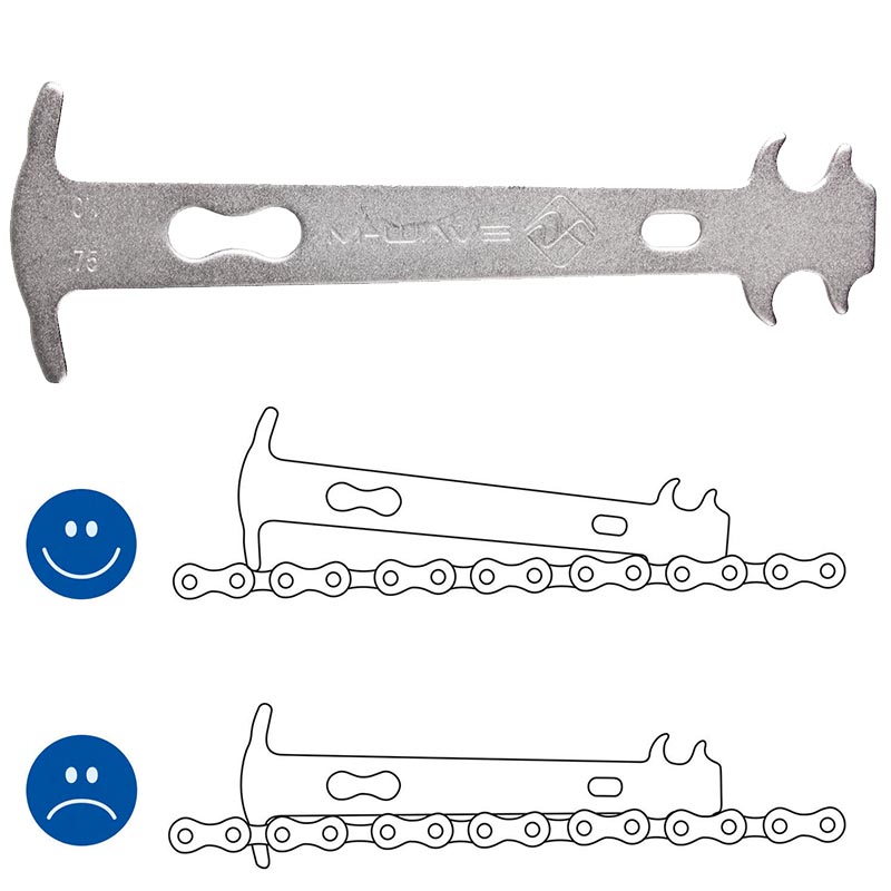M-Wave kettenmesslehre für Fahrradketten Verschleiß