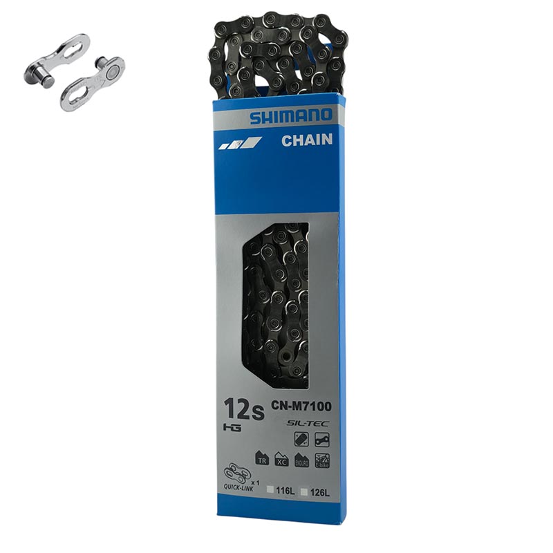 SHIMANO Fahrradkette 12-Fach CN-M7100 SLX 105er 126 Glieder Kenttenschloss