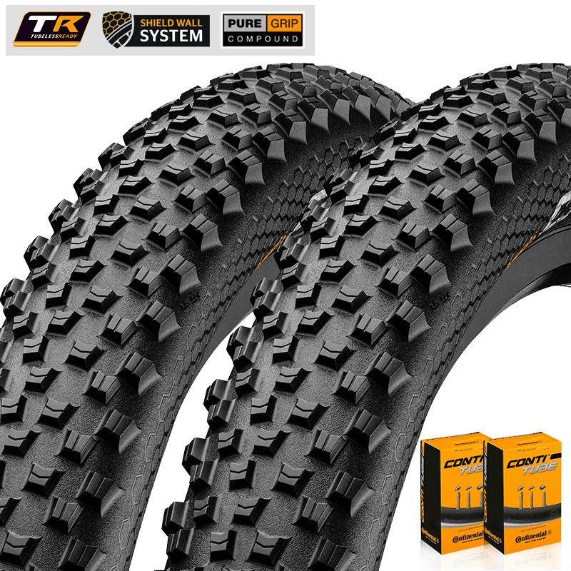 2x CONTINENTAL MTB Reifen 26 - 29 Zoll Cross King ShieldWall TLR falt | Schlauch wählbar