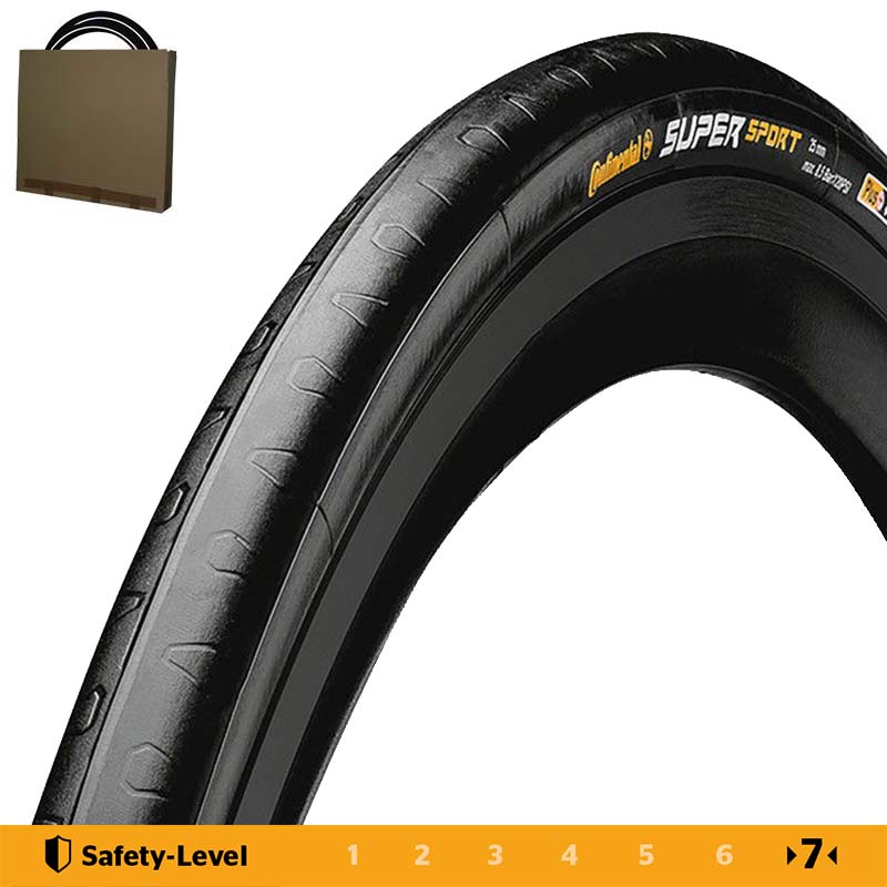 CONTINENTAL Fahrradreifen 27x1 1/4 | 32-630 Super Sport Plus Pannenschutz schwarz 