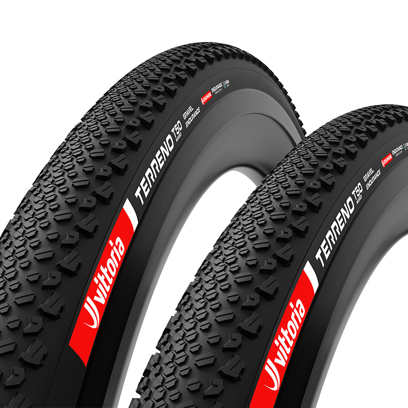 2x Vittoria Gravelbike Reifen Mixed Gravel Faltreifen TLR 28x2.00 | 50-622 Terreno T50 schwarz 