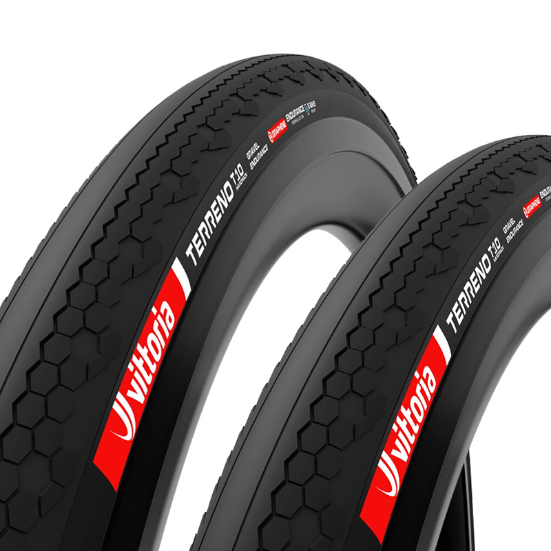 2x Vittoria Gravel Reifen Hardpack Faltreifen 28x2.00 | 50-622 Terreno T10 schwarz  