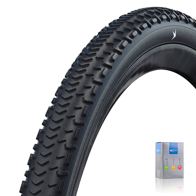 SCHWALBE Gravel Race Reifen G-One RX PRO 28x1.50 | 40-622 HS637 schwarz mit SV Schlauch