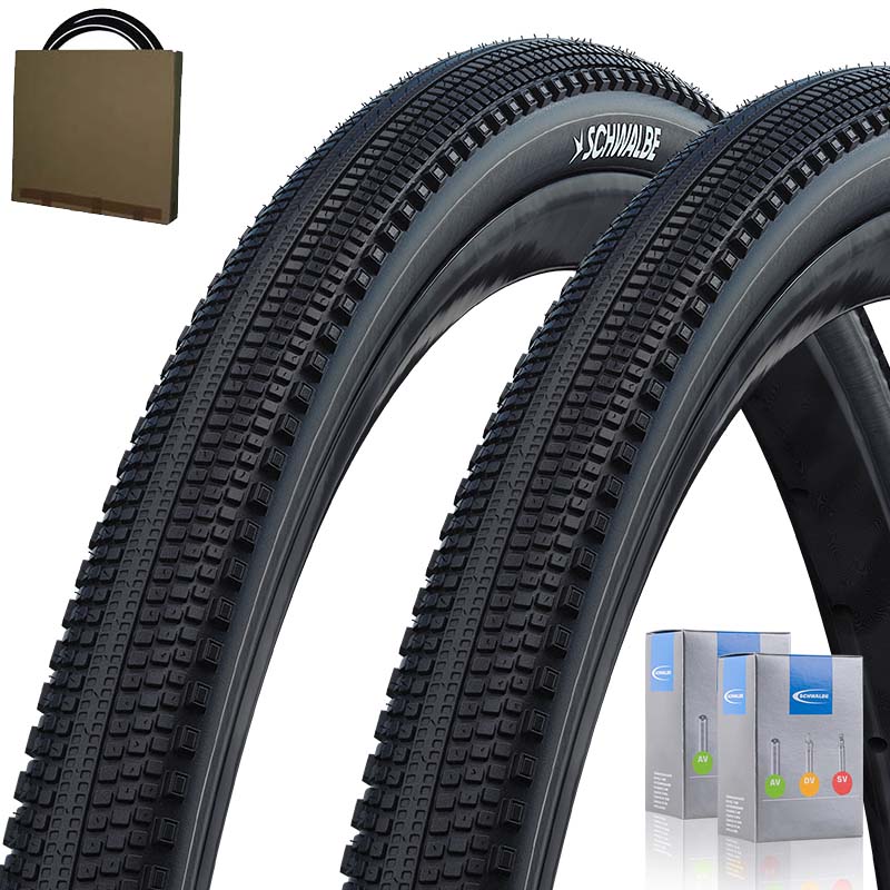 2x SCHWALBE Gravel Reifen 28 Zoll G-One Comp HS634 Draht schwarz | Schlauch wählbar