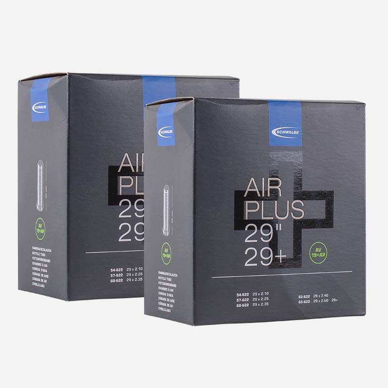 2x SCHWALBE MTB & SUV Schlauch Air Plus AV19+ AP 29 Plus Zoll 54/65-622 Autoventil 
