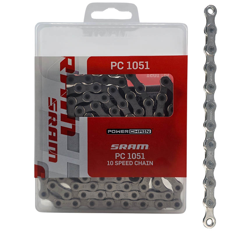 SRAM Fahrradkette E-Bike Kette PC 1051 144 Glieder 10-fach Kettenschloss Shimano kompatibel