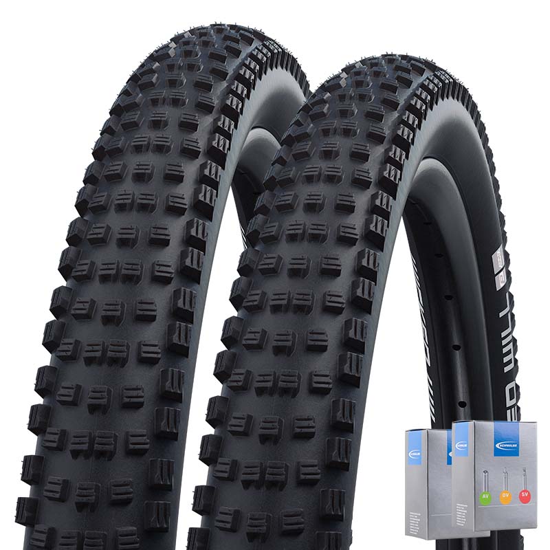 2x SCHWALBE MTB Reifen Wicked Will 27,5 - 29 Zoll HS614 FALT schwarz  | Schlauch wählbar