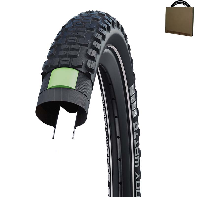 SCHWALBE E-Bike Reifen Johnny Watts 27.5 - 29 Zoll HS618 Addix DD DRAHT schwarz Reflex | Schlauch wählbar