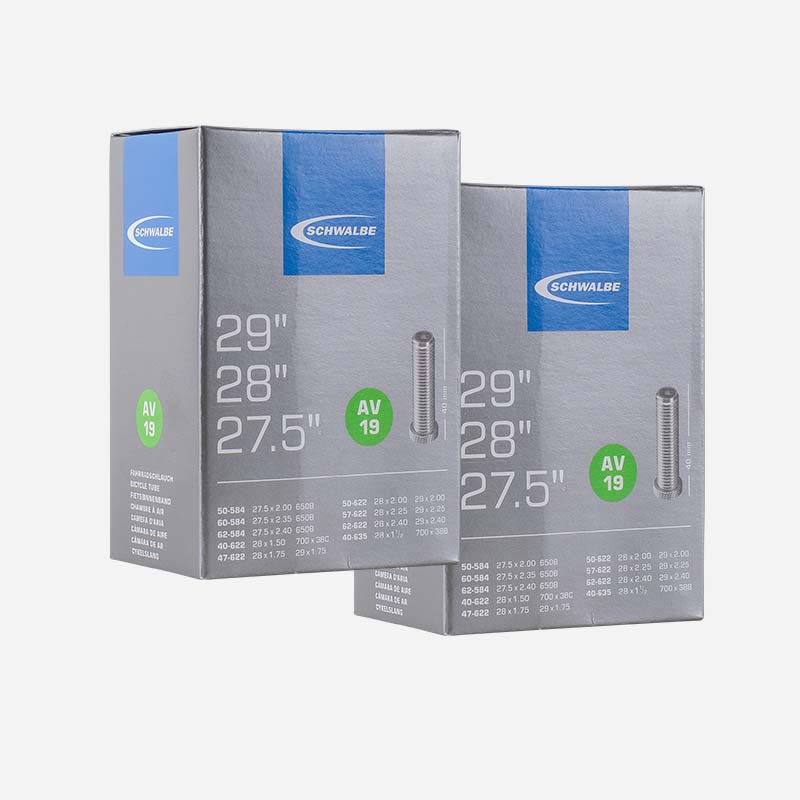 2x SCHWALBE MTB Fahrradschlauch 27.5/28/29 Zoll AV19 40/62-584/635 Autoventil