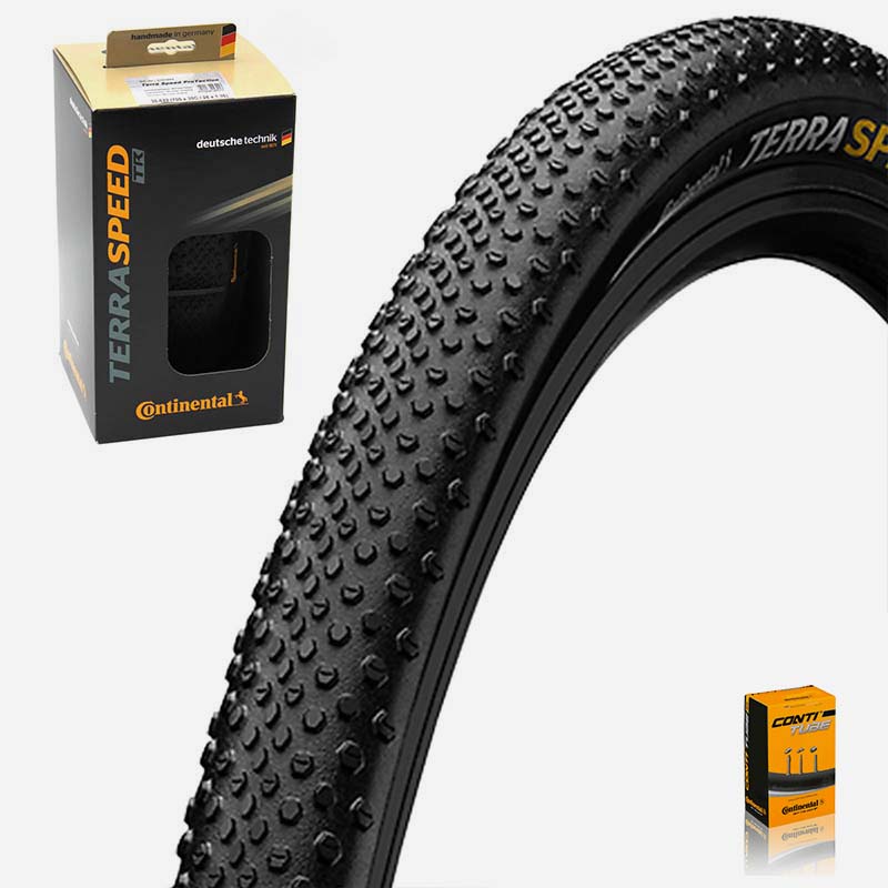 CONTINENTAL Gravelbike Reifen faltbar 28 Zoll Terra Speed ProTection BlackChili schwarz