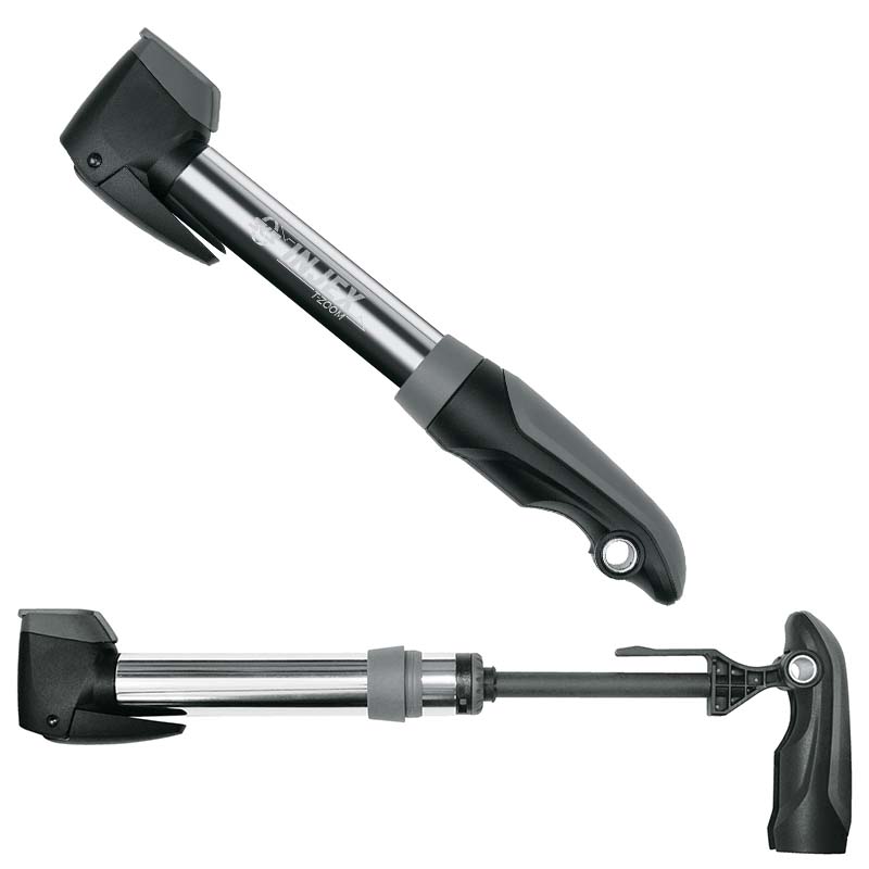 SKS Minipumpe Injex T-Zoom 256mm silber/schwarz Multi Valve SKS Minipumpe Injex T-Zoom 256mm silber/schwarz Multi Valve