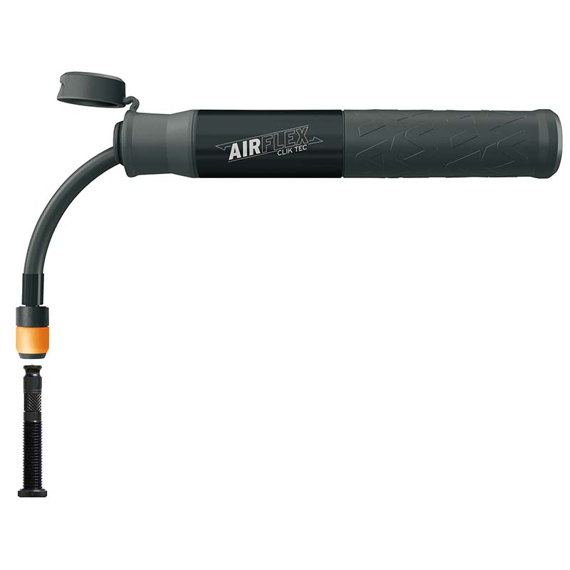 SKS Minipumpe AIRFLEX EXPLORER herausziehbarem Schlauch Clik Valve Ventilkopf