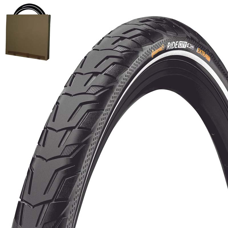 CONTINENTAL Reifen Ride City 28x1.40 | 37-622 schwarz Reflex