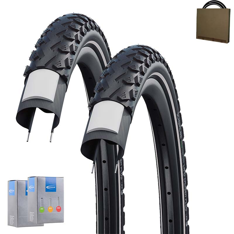 2x SCHWALBE Reifen Land Cruiser Plus 28x1.75 | 47-622 HS450 Pannenschutz Reflex