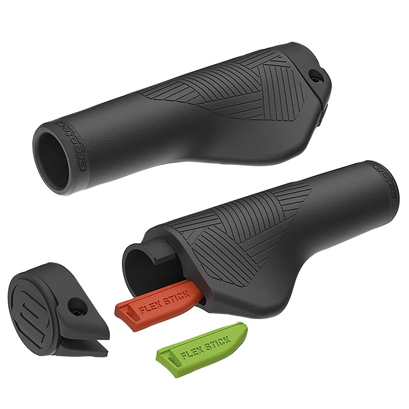 ERGOTEC City Tekking Lenkergriffe ergonomisch EG Active Flex 135mm schwarz