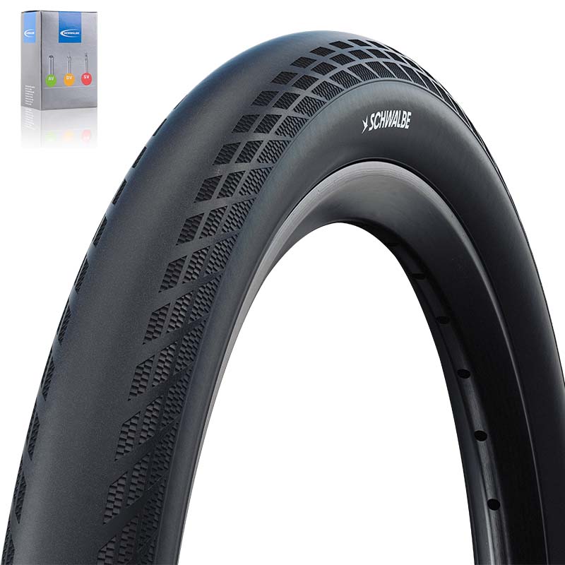 SCHWALBE BMX Reifen 20x1 3/8 | 30-451 SX-R HS643 Perf. faltbar mit SV Schlauch