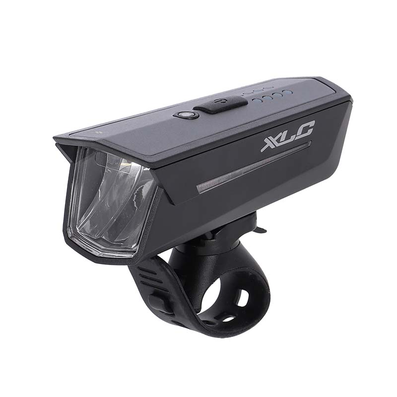 XLC LED Scheinwerfer Akku CL-F28 80 Lux, 2.000 mAh, Lenkerhalter