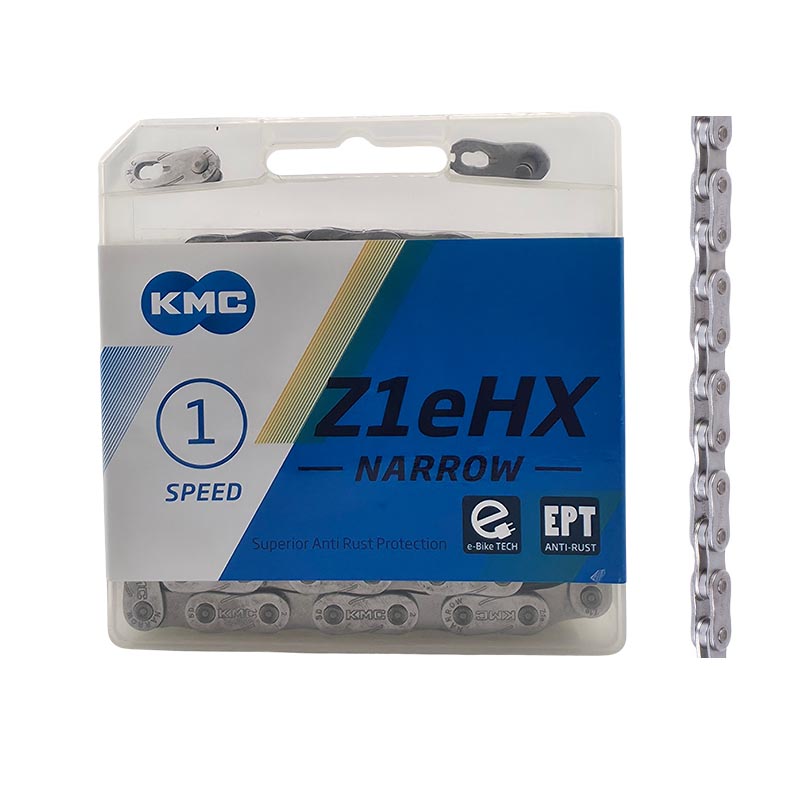 KMC E-Bike Kette Z1eHX Narrow EPT 1-Fach 128 Glieder Kettenschloss