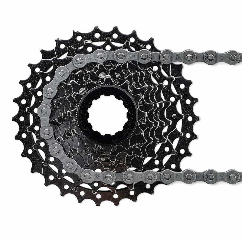 SRAM MTB Kassette Zahnkranz PG-850 8-fach 11-32Z Shimano kompatibel + Fahrradkette PC-850 114 Glieder
