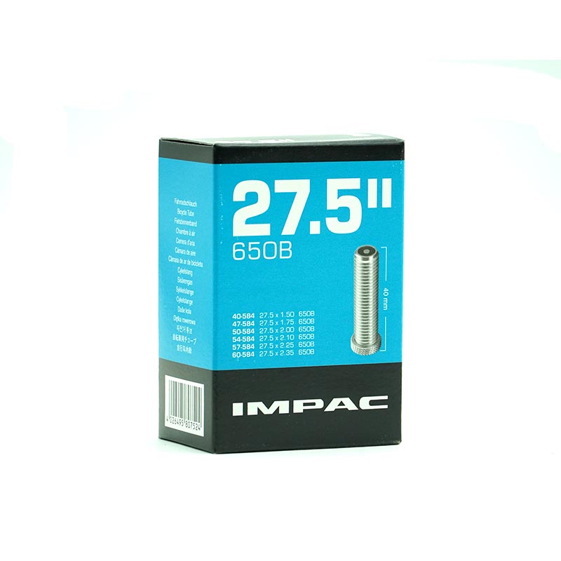 IMPAC Fahrradschlauch 27.5 Zoll 40/60-584 Autoventil 40mm
