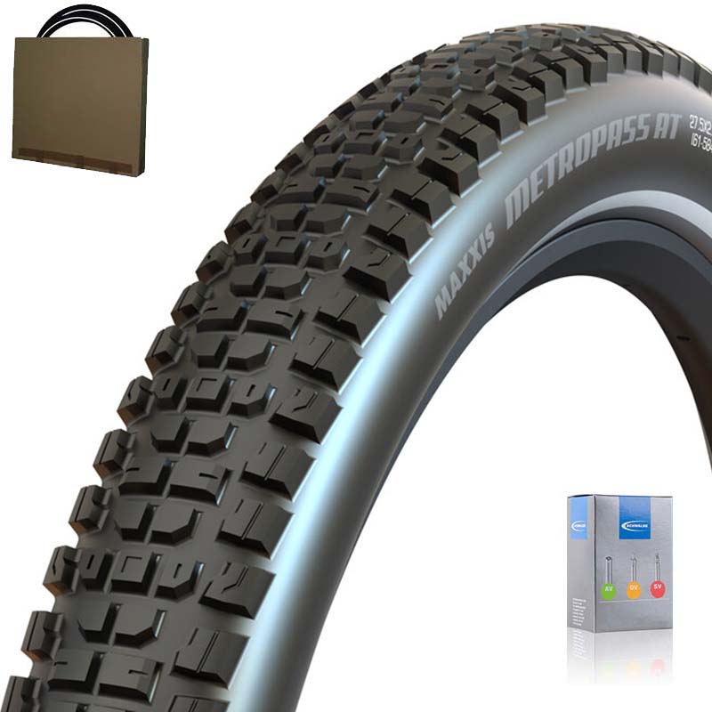 MAXXIS SUV E-Bike Reifen MetroPass AT 29x2.60 | 66-622 extra starker Pannenschutz schwarz Reflex mit SV Schlauch