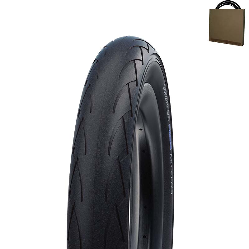 SCHWALBE Kinderwagen Reifen Kid Plus 12 - 14 Zoll HS413 Puncture Guard 3mm schwarz | Schlauch wählbar