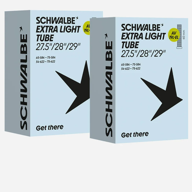 2x SCHWALBE Freeride Schlauch AV21F 27,5 Zoll Plus | 54/75-584 Autoventil 