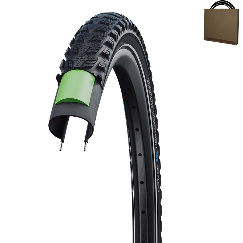SCHWALBE Reifen Marathon 365 20 - 28 Zoll HS475 Pannenschutz 5 von 7 Reflex | Schlauch wählbar