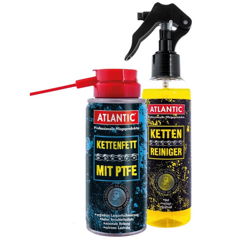 Atlantic Kettenspray mit Teflon 150ml + Kettenreiniger 200ml