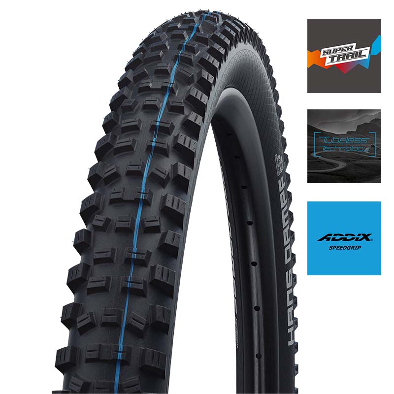 SCHWALBE Downhill Reifen Hans Dampf 27.5x2.35 | 60-584 HS491 SuperTrail Addix Speedgrip faltbar 