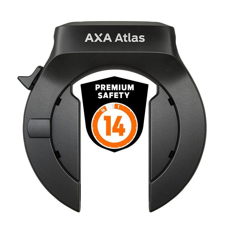 AXA Rahmenschloss Fahrrad Atlas Schlüssel abziehbar 58mm