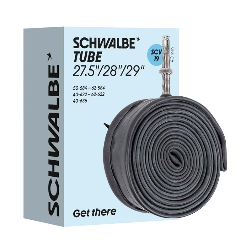 SCHWALBE Fahrradschlauch SCV19 27.5/28/29 Zoll | 40/62-584/635 Clik Valve