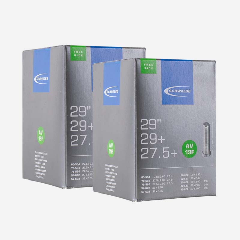 2x SCHWALBE MTB Schlauch 27.5/29 Plus Zoll AV19F 54/75-584/622 Autoventil 40mm 