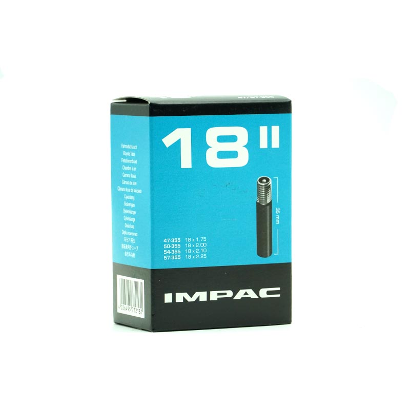 IMPAC Fahrradschlauch 18 Zoll 47/57-355 Autoventil 35mm