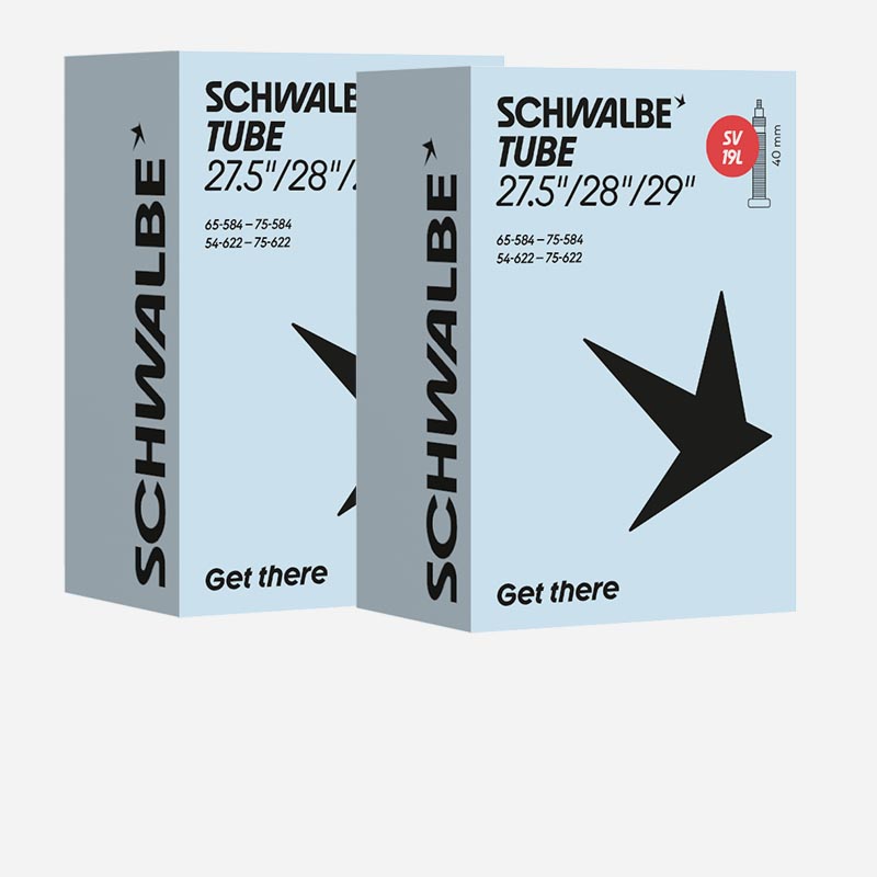  2x SCHWALBE SUV MTB Fahrradschlauch SV19L 27.5/29+ Zoll | 54/75-584/622 Sclaverand 